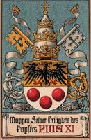 AK - Papst Pius XI - gelaufen