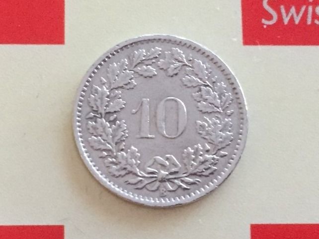 Tutti le monete: 10 Rappen 1967 ss+ – Usato da Elsau venduto da herbybay 1
