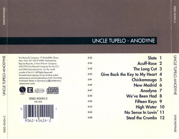 CDs: CD Uncle Tupelo - Anodyne (1993) – Gebraucht aus Möriken AG von mineralia 1