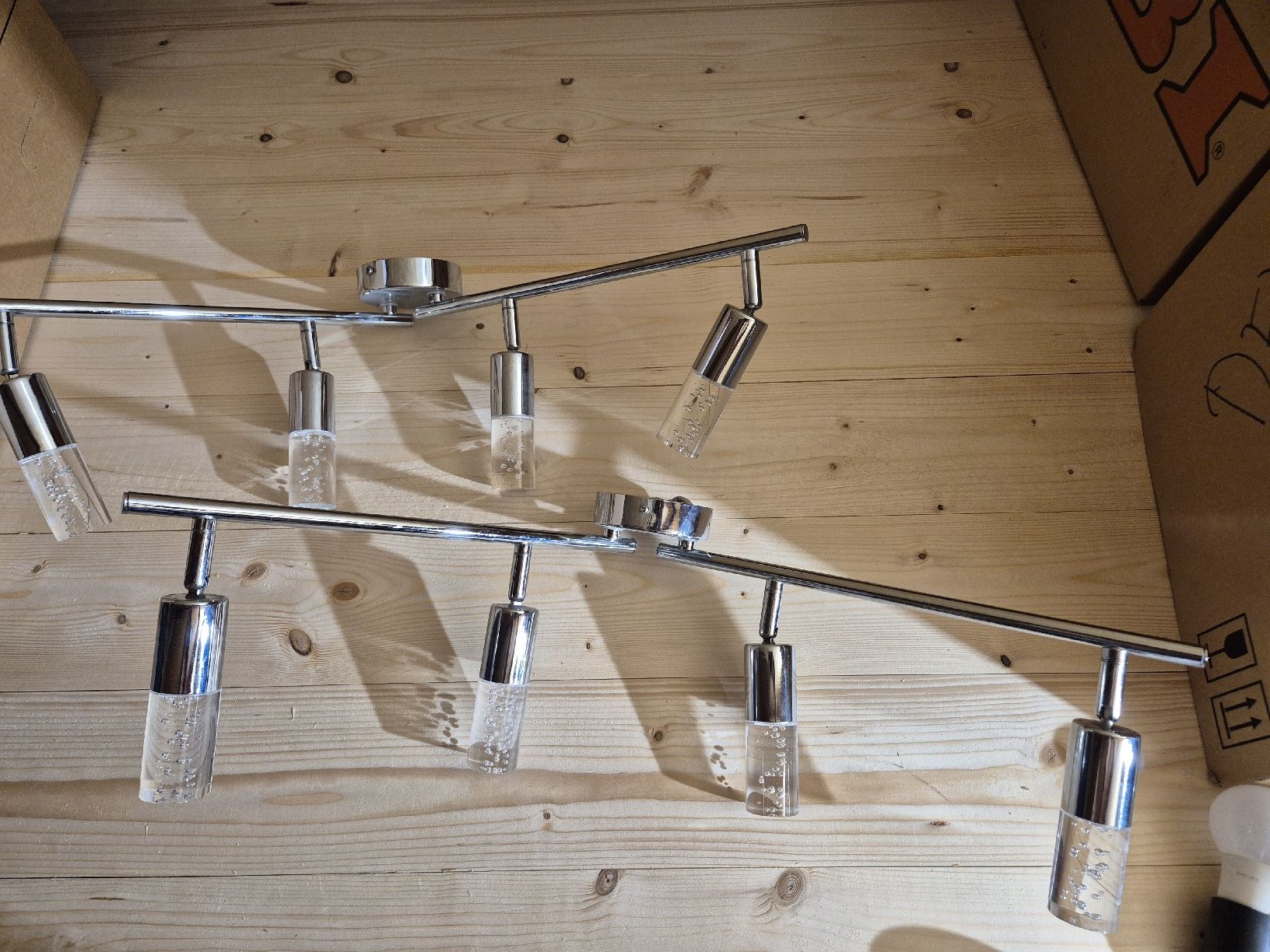 Kronleuchter & Deckenlampen: Deckenlampe 2 Stk. Chrom Glas gebraucht 52 – Gebraucht aus Appenzell von thi_8wmj