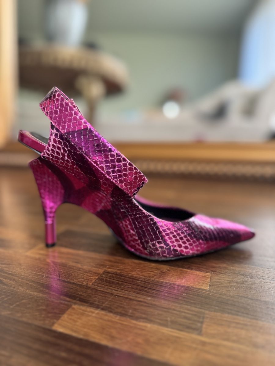 Tom Ford Scarpe da donna: auth TOM FORD metallic pink  PYTHON WEDGE Ankle Strap Pumps – Usato da Baar venduto da TheArchive 4