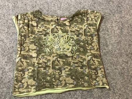 Mädchenshirt Gr 86 Camouflage Glitzer Butterfly Frühling ...