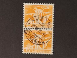 Luzern, 22.VIII.55, Zentrumstempel auf Nr. 198, zweier
