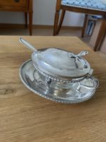 Antik Silber Schale mit Löffel 