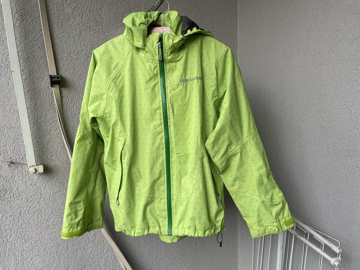 Didriksons Giacche & Cappotti: Didriksons Regenjacke , Gr. 150, grün – Usato da Bern venduto da brup