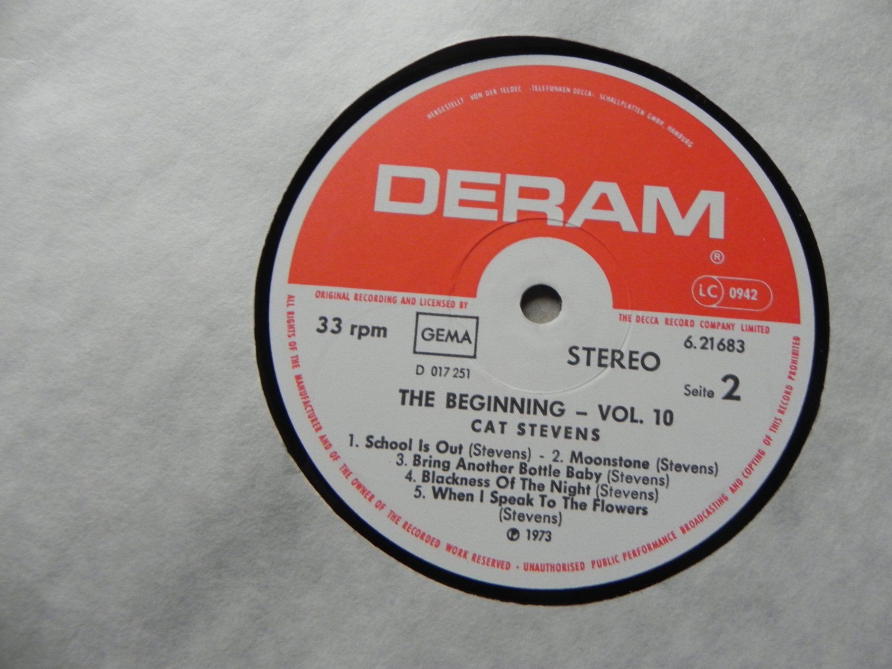 Dischi in vinile: LP brit. Folk Rock Sänger Cat Stevens 1973 The Beginning – Usato da Siebnen venduto da krimsie 4