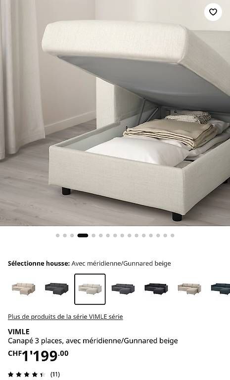 Divani: Vendo VIMLE divano Ikea 3 posti con chaise longue  – Usato da Sorengo venduto da JackBrown84 2