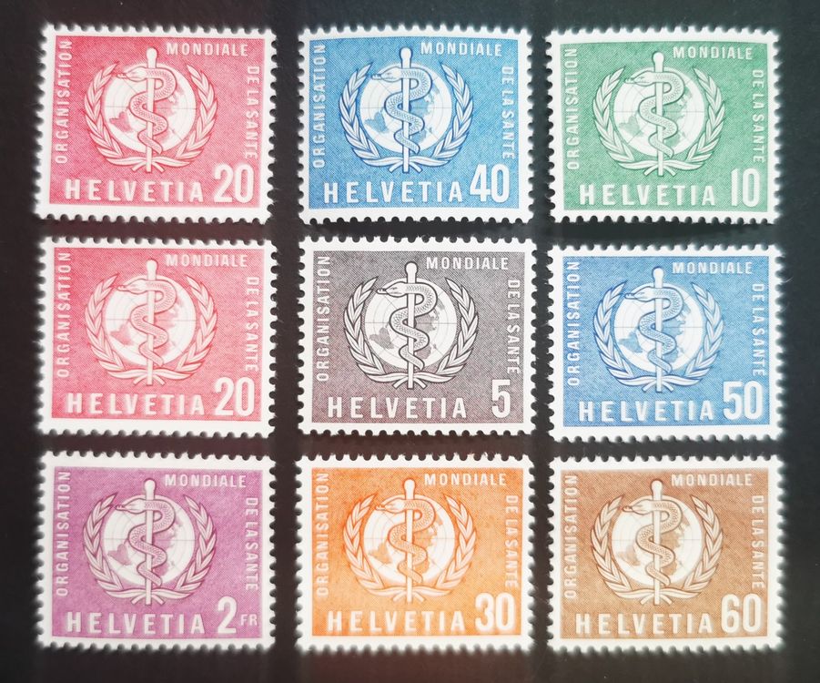 TR44 Timbre Suisse Non Oblitere OMS (Gebraucht) in Cousset für CHF 1.95 ...