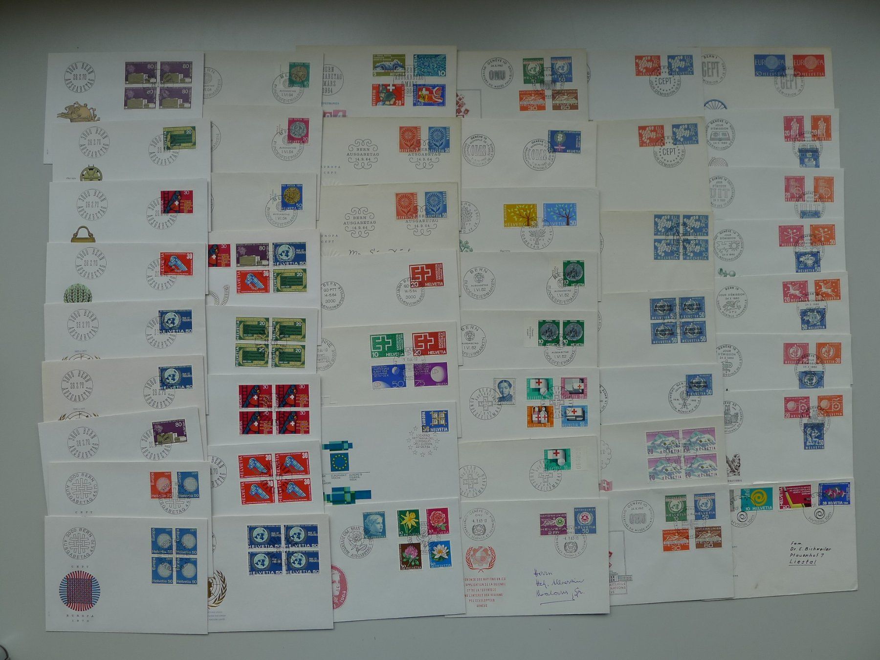 Alle Briefmarken: 1955-2015, Riesiger Sammlernachlass mit 2500 FDC & Briefen – Gebraucht aus Sursee von Luzernerraute 4