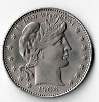 1906_Half Dollar_United States of America_Copy_Replicmünze