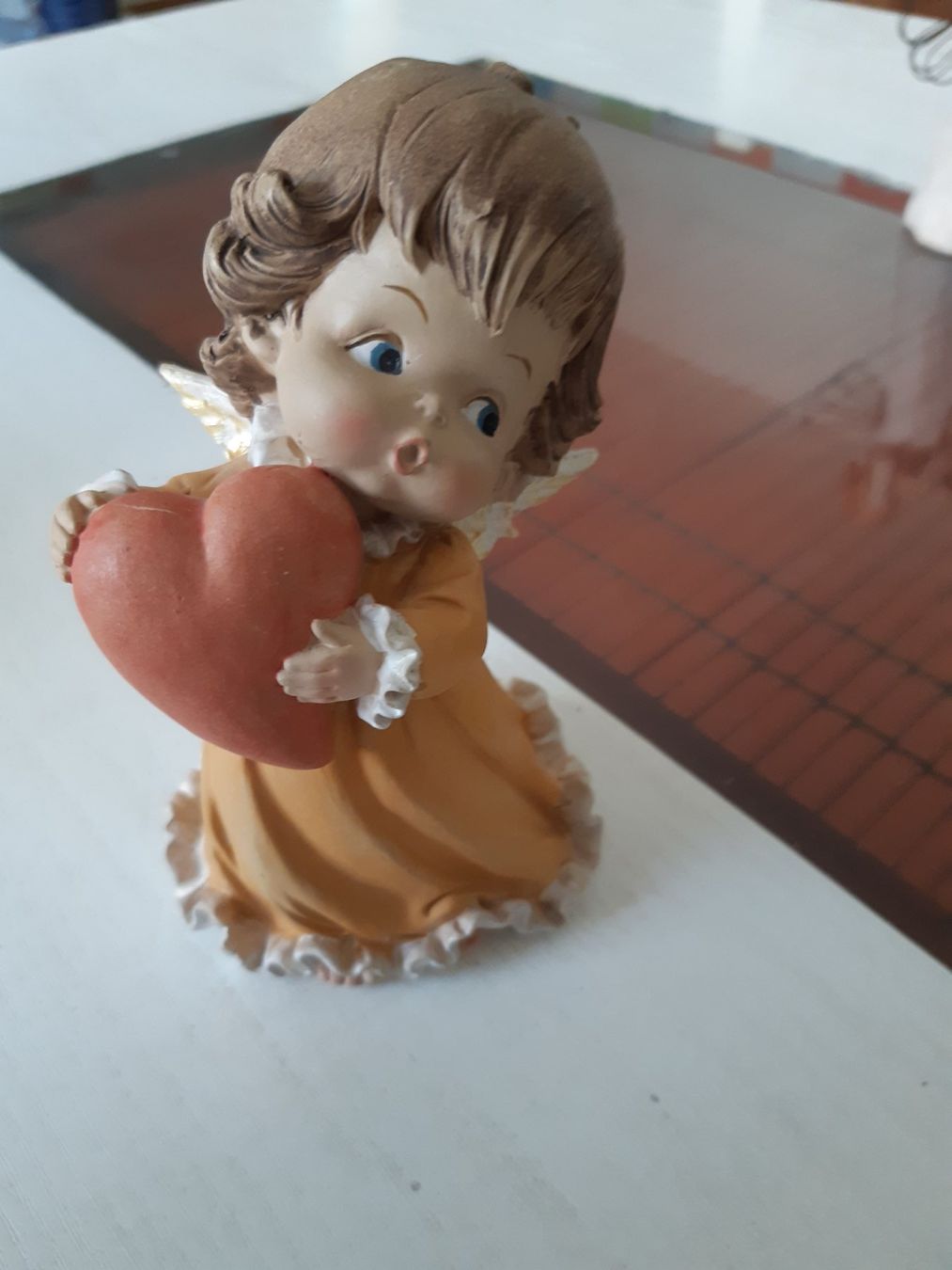 Figuren: Engel Farbig mit Herz – Gebraucht aus Domat-Ems von nugipuff