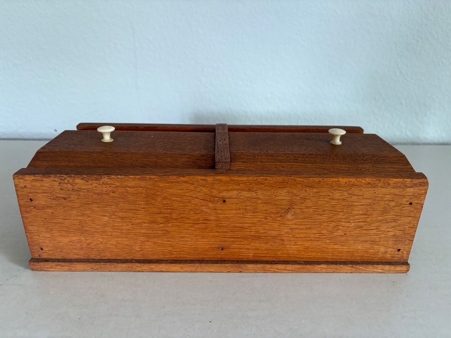 Transportkisten: Vintage-Teakholzbox mit Schiebedeckeln – Gebraucht aus Horgen von uge_pd5p 3