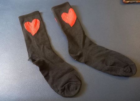 10x Paar Herzsocken / 10x paire de chaussettes Coeur