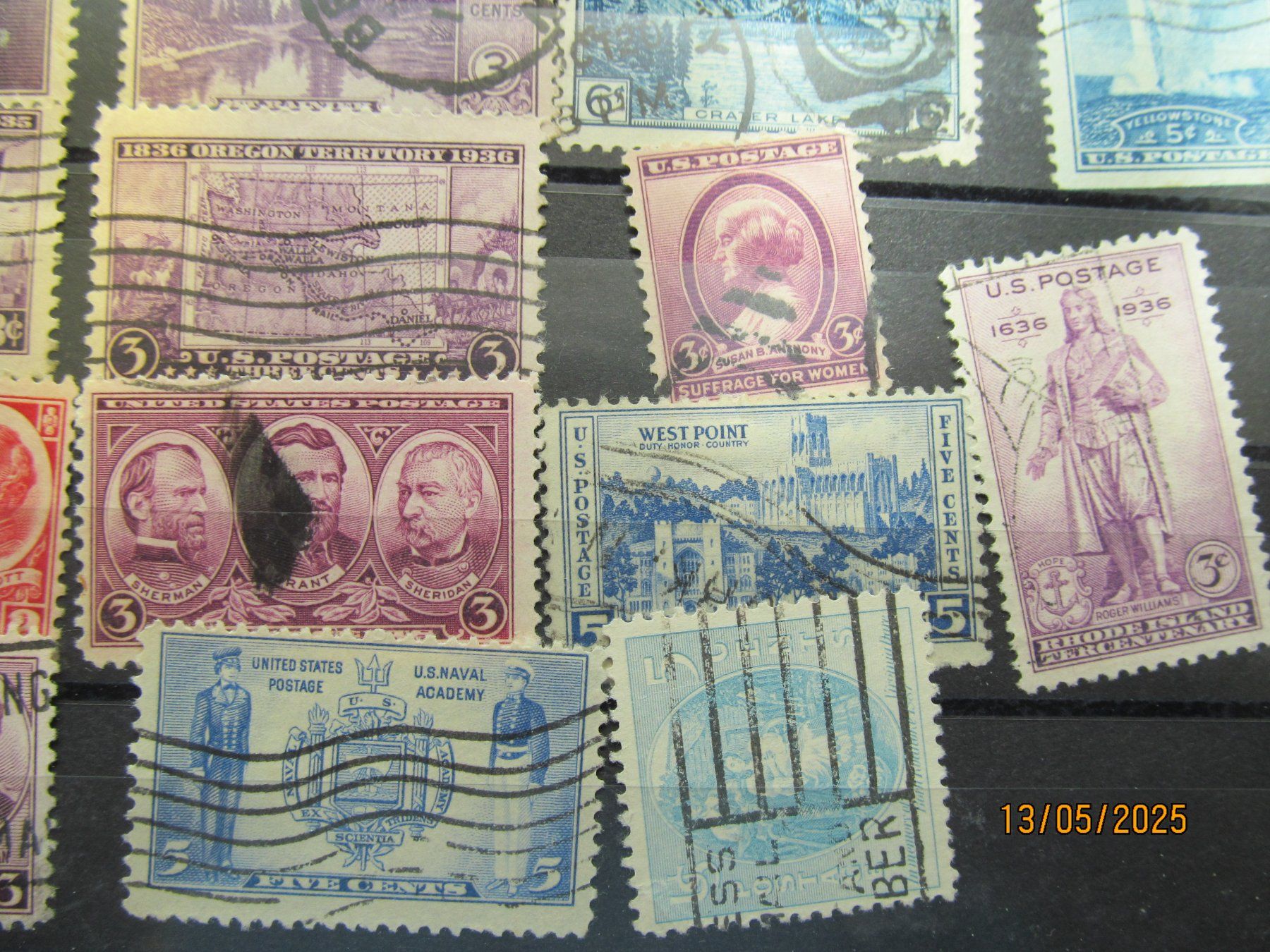 Alle Briefmarken: USA  Sammlung  lt. Abildungen  auf Sreckkarten – Gebraucht aus Hergiswil NW von Panda1990 7