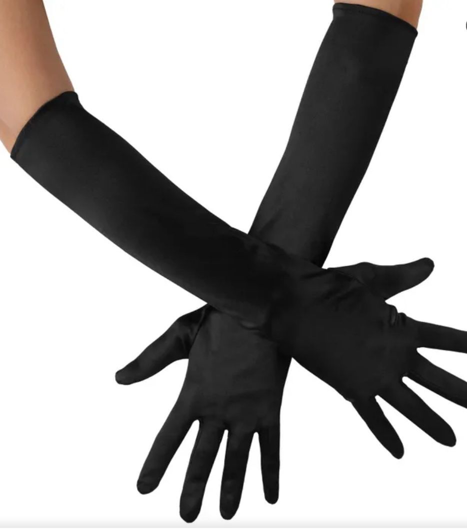Guanti & manicotti: Lange Satin-Handschuhe – Nuovo e nell'imballaggio originale da Oberegg venduto da MR-shop