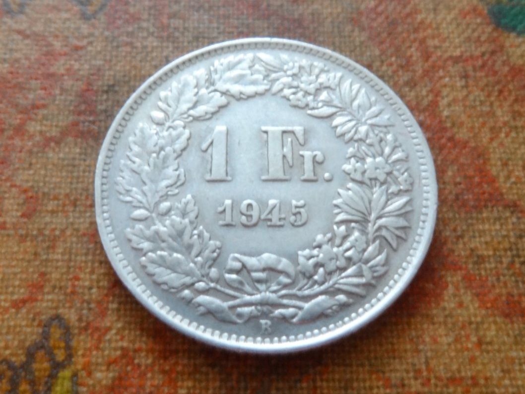 Tutti le monete: 1 Fr. 1945  (Y) – Usato da Romanel-sur-Lausanne venduto da Swift13