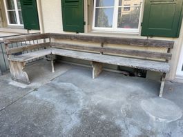 Antike Eckbank Holz gebraucht