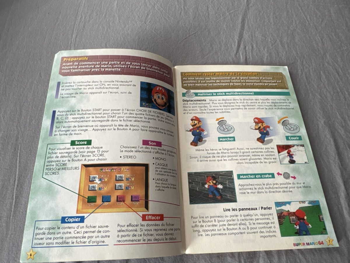 Nintendo Giochi: Mode d’emploi Super Mario 64 N64 – Usato da Lausanne venduto da sauvezretrogames 2