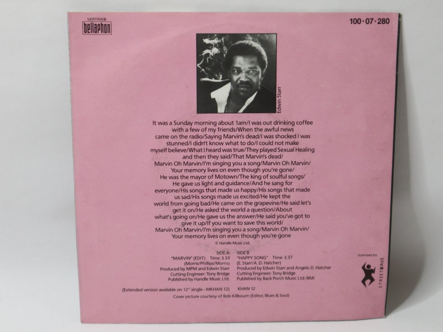 Schallplatten: Vinyl Single Edwin Starr Marvin für Jukebox – Gebraucht aus Eschenbach SG von Astalavista 1