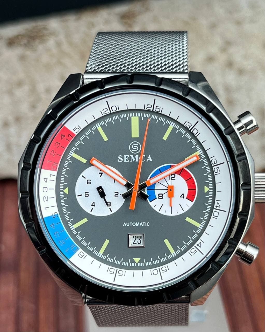 Uhren: Herren Uhr SEMCA Automatic Chronograph Armbanduhr – Gebraucht aus Kreuzlingen von lup_jd2v 9