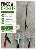 Pince à déchets ramasse-déchets en bon état général