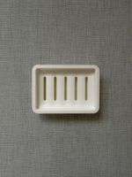 Muji - Portasapone minimal,  Bianco panna