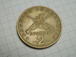 Griechenland  2 Drachmen, 1976