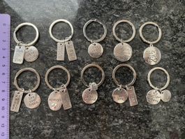 17-teiliges Schlüsselanhänger Set