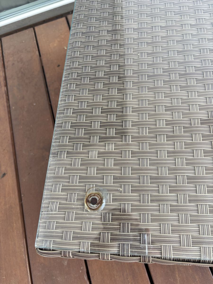 Tavoli: Balkon Tisch Ratan Glas – Usato da Aadorf venduto da freepro 3