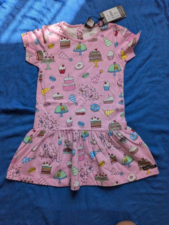 Rosa Villervalla Kleid, Grösse 110 cm