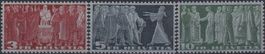 1938, 216v-218v (grau getönte Serie) ** postfrisch, 180.-+