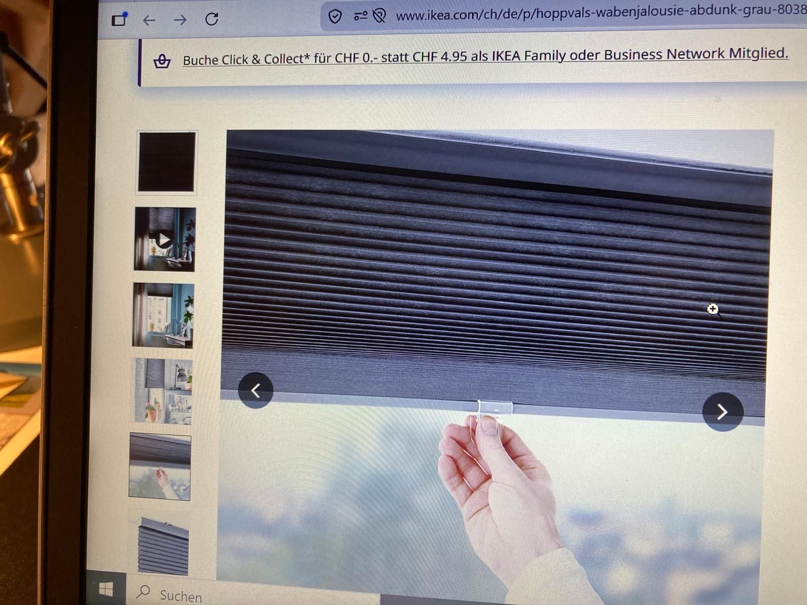 Tende da sole: Wabenjalouise IKEA HOPPVALS – Nuovo (secondo la descrizione) da Burgdorf venduto da Laiblau 1