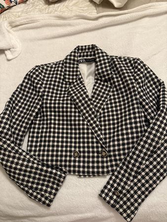 Zara Blazer XS Schwarz/Weiss