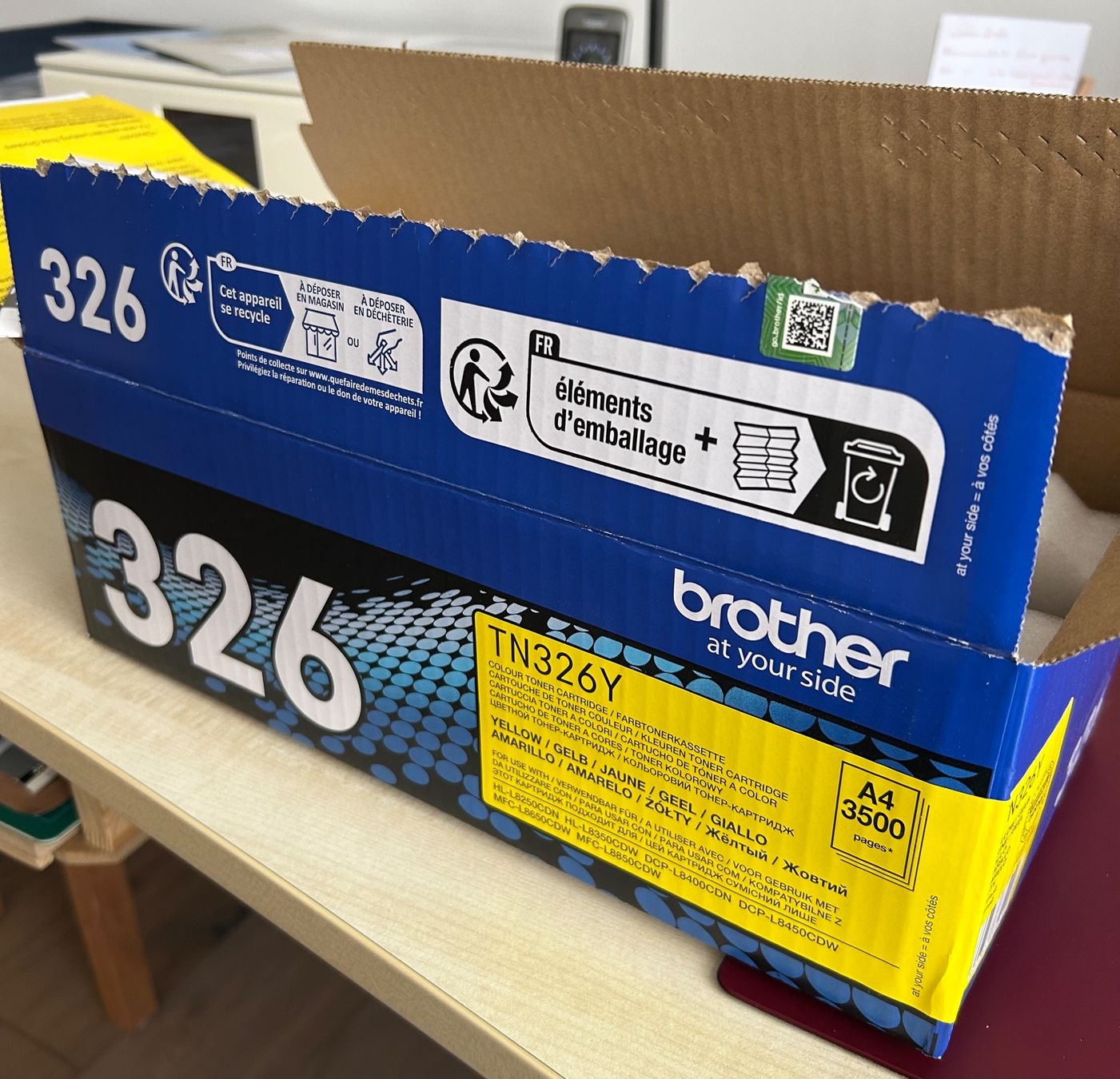 Brother Cartucce per stampanti & toner: Brother Toner yellow TN-326Y – Nuovo e nell'imballaggio originale da Wolfhausen venduto da Limi56 1
