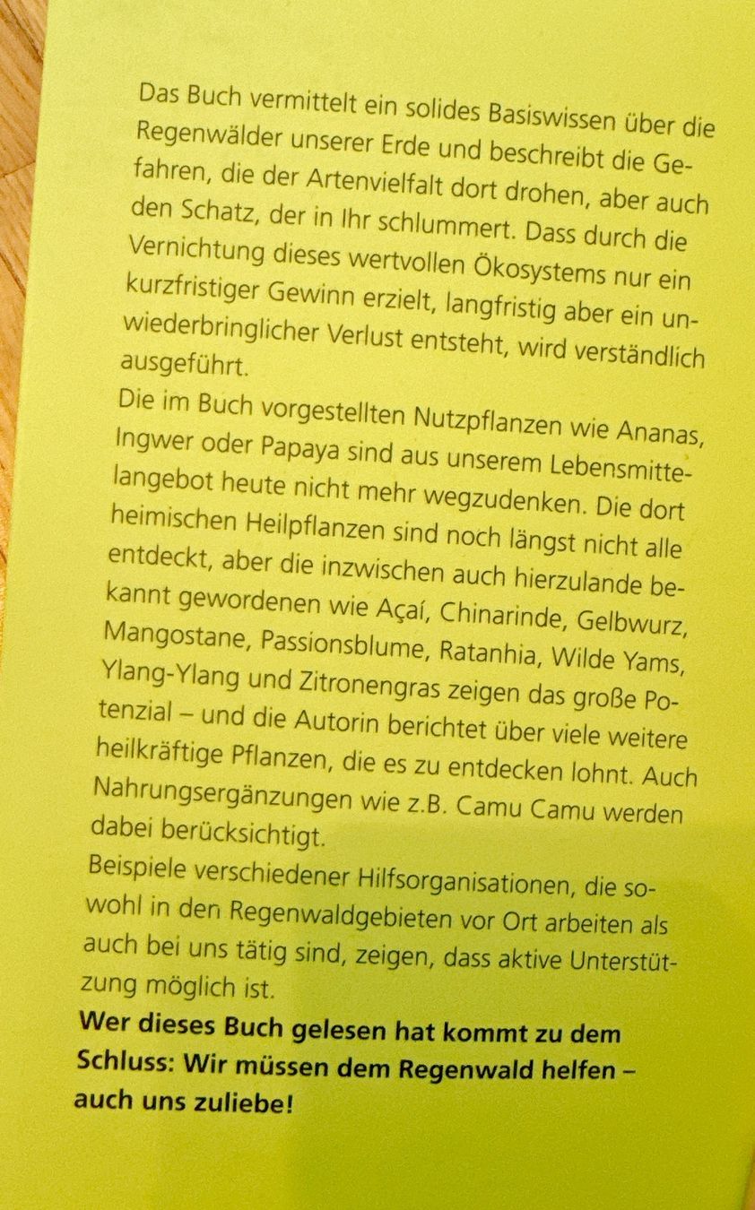 Livres: Apotheke Regenwald Buch neuwertig – D'occasion à Muttenz par denise06 2