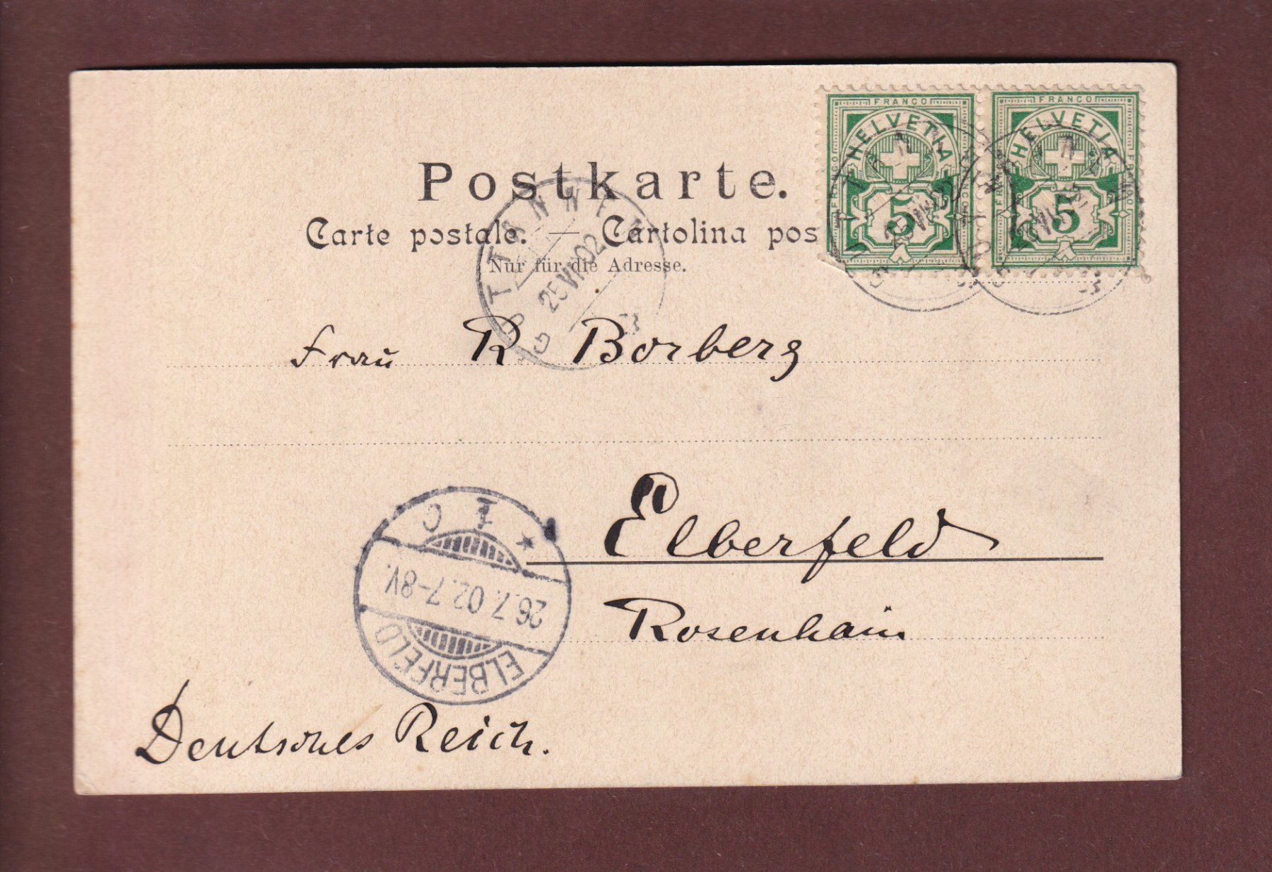 Cartoline postali: RHONEGLETSCHER - Furkastrasse - 1902 – Usato da Pully venduto da nicecards 1