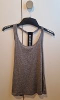 2 x Damen Sport Tops Grau, Gr. M