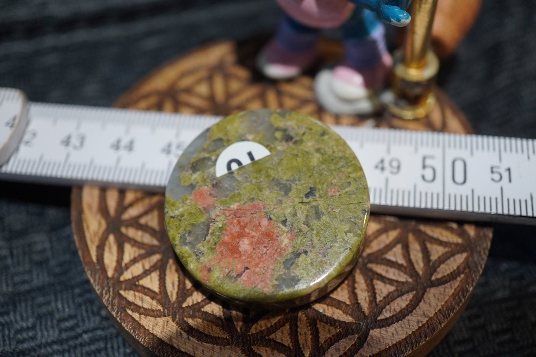 Minerali & Pietre curative: Unakit Epidot   Power  Disc   ab 1.- Auktion – Nuovo e nell'imballaggio originale da Eschenbach SG venduto da topstone 1