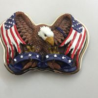 Adlerschnalle USA Flagge Metall Neu