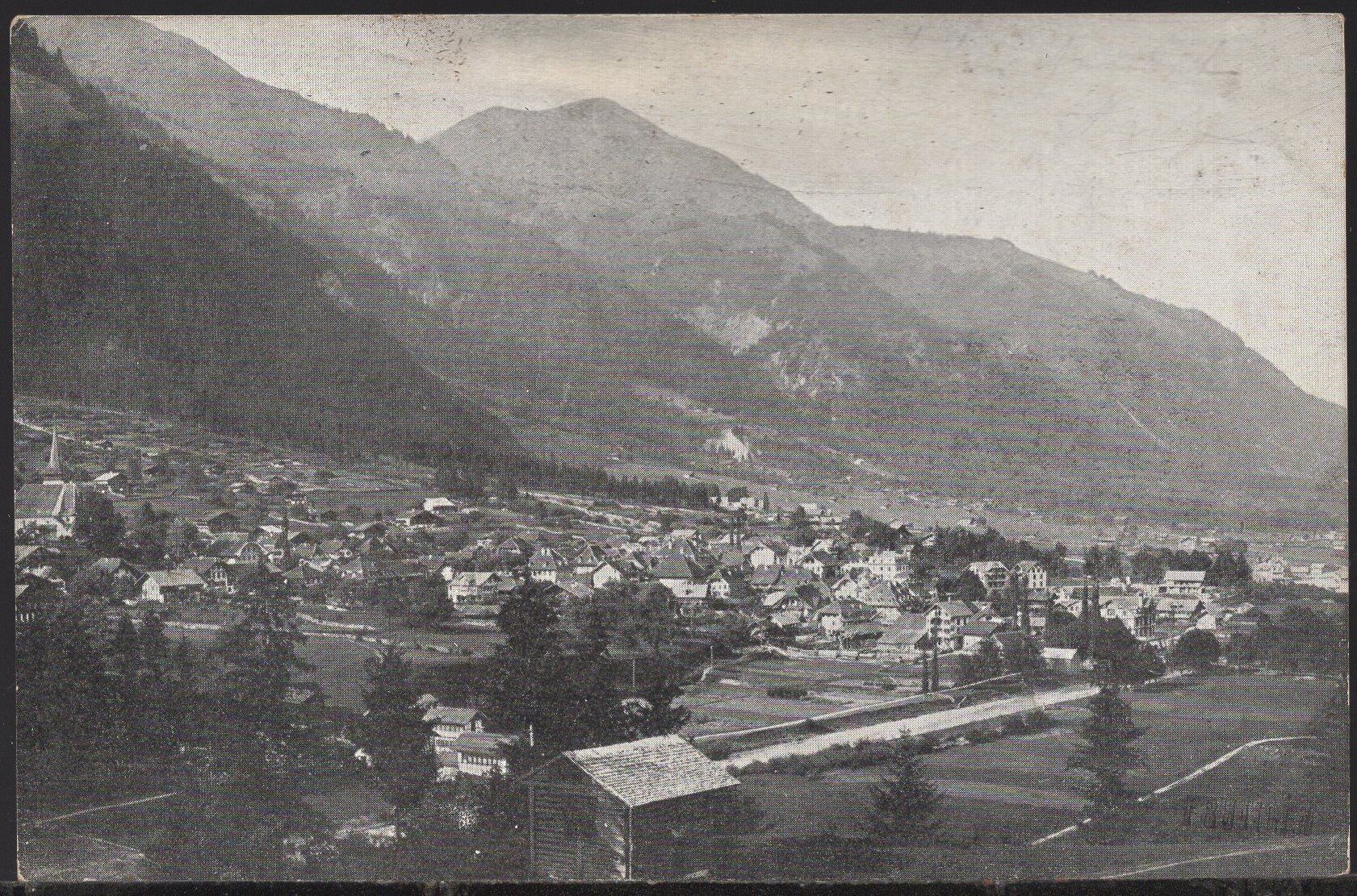 Ansichtskarten: Frutigen  Panorama  1904 – Gebraucht aus Aarau von kufi44