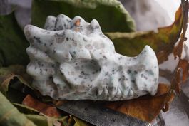 Kiwi  Jaspis Drachen Kopf   9cm X  5cm WOW    (1)