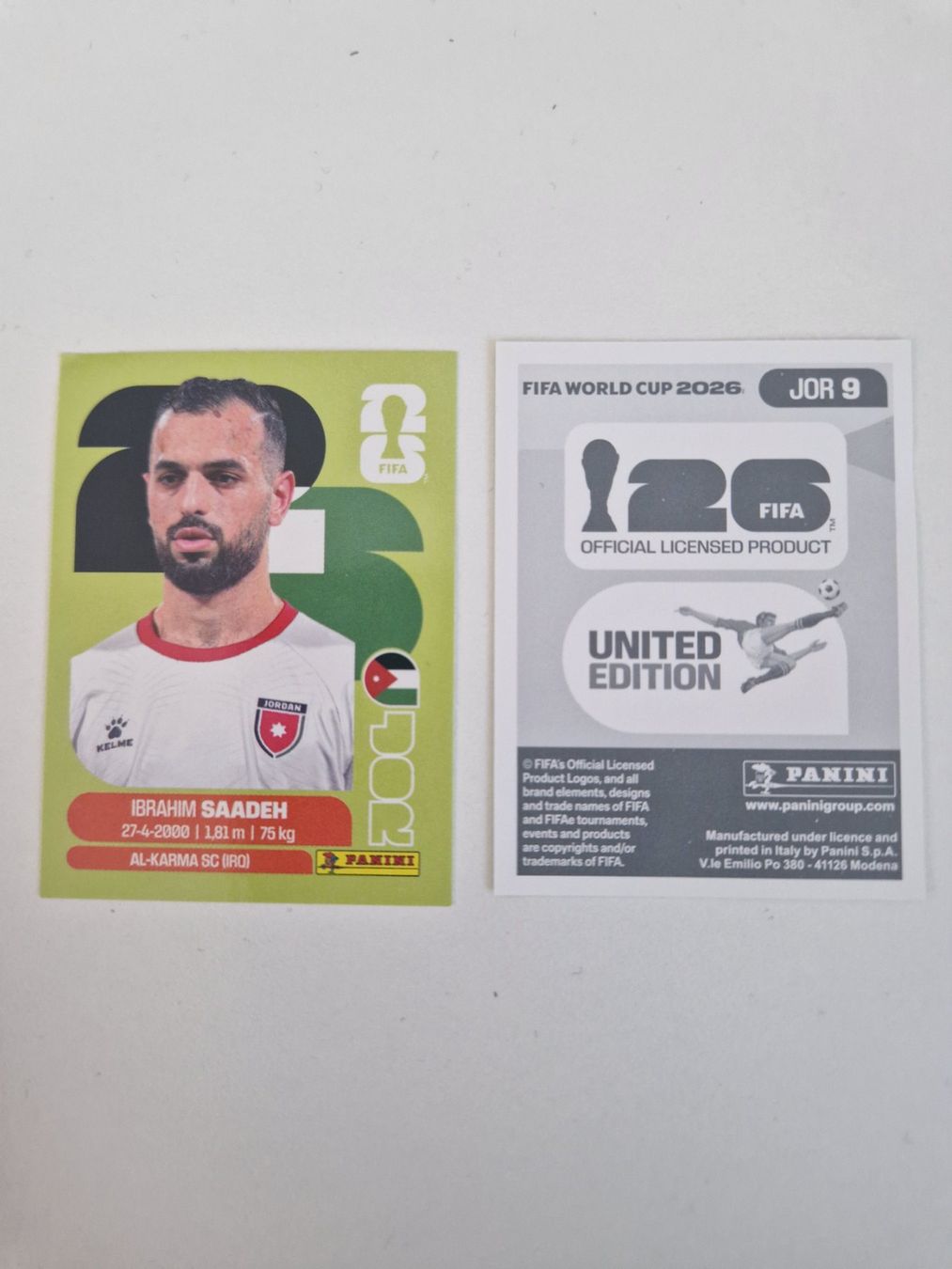 Panini Carte collezionabili: Panini Sticker JOR9 – Nuovo (secondo la descrizione) da Stüsslingen venduto da white_angel86