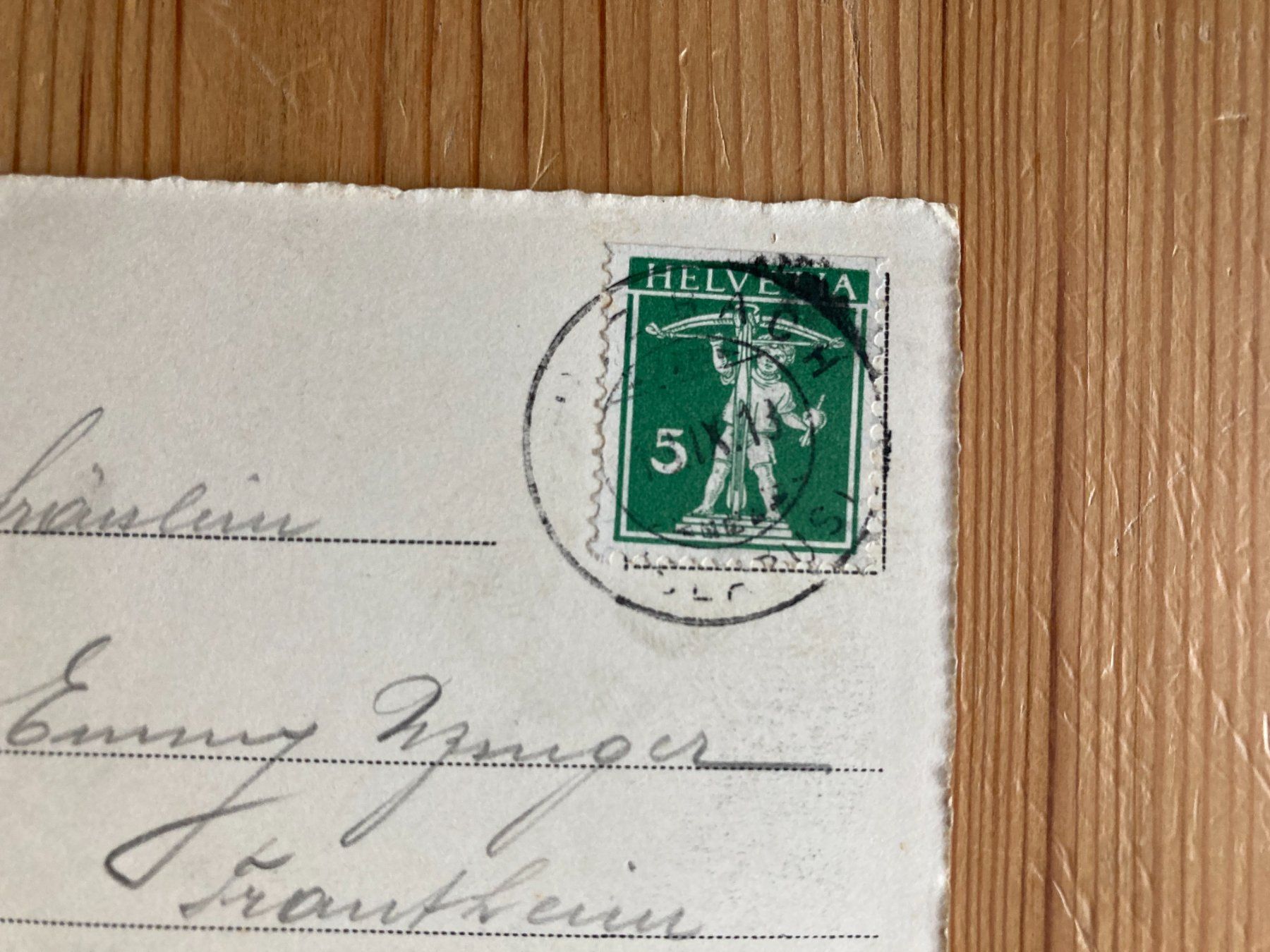 Ansichtskarten: Obstalden-Filzbach mit Walensee - AK 1913 – Gebraucht aus Oberuzwil von Henri09 1