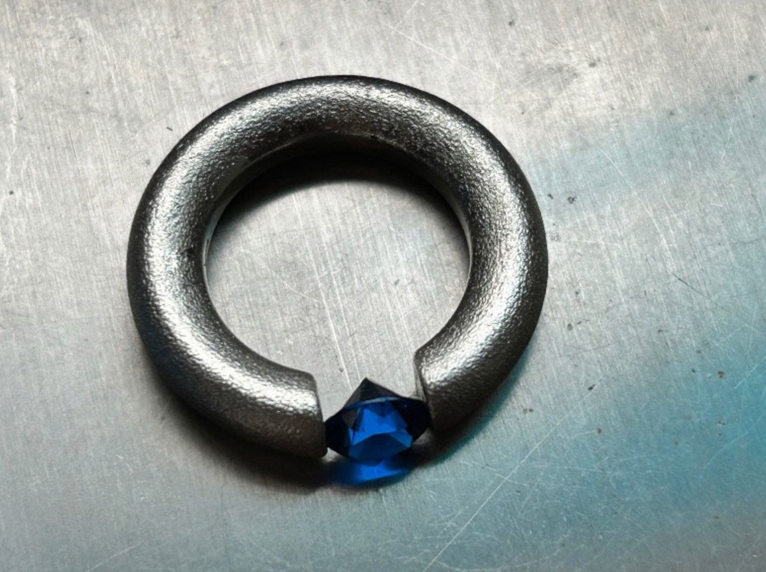 Anelli: Silberring darkblue (51) – Usato da Dittingen venduto da Bijoubelle 2