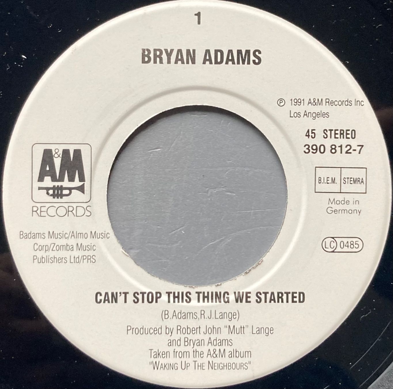 Schallplatten: BRYAN ADAMS - CAN'T STOP THIS THING WE STARTED – Gebraucht aus Poliez-Pittet von Newtown-Records 2