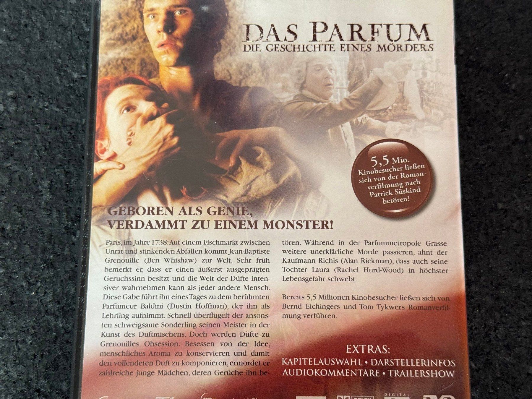 Tutti i DVDs: Das Parfüm "Die Geschichte eines Mordes" DVD DE/EN – Usato da Fribourg venduto da tschjoly 2