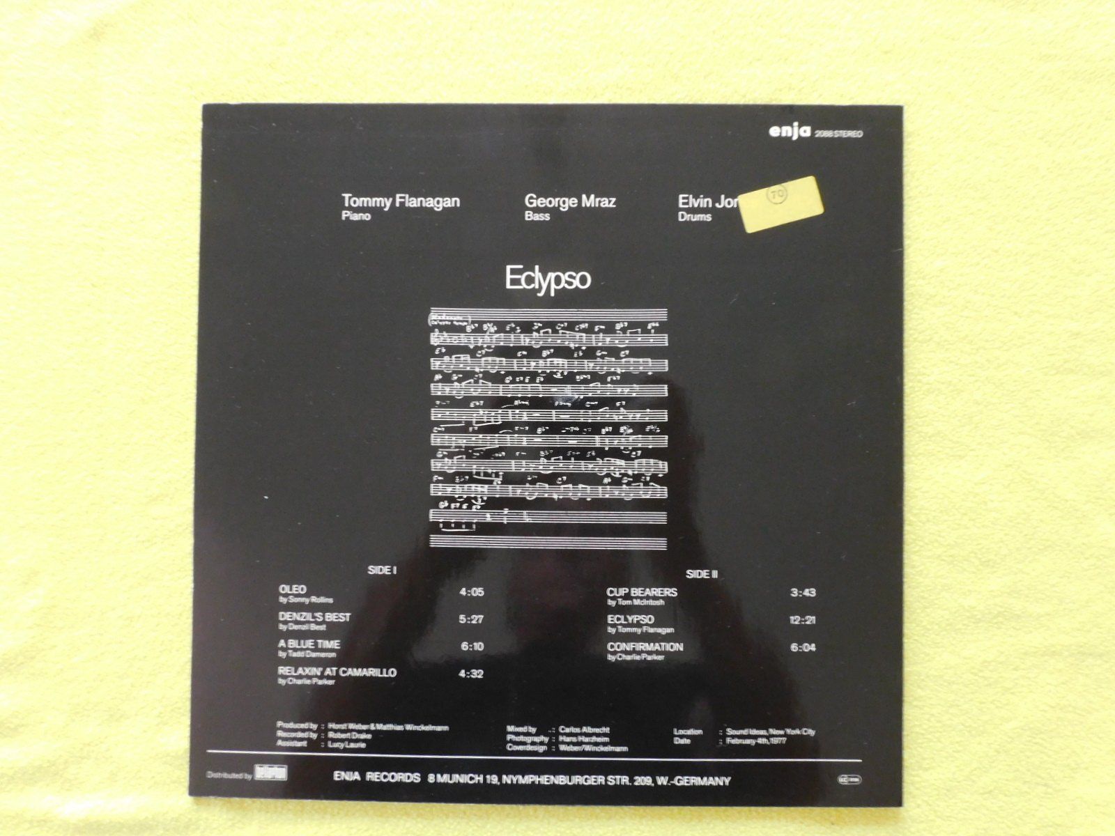 Dischi in vinile: Tommy Flanagan Trio - ECLYPSO – Usato da Emmenbrücke venduto da Dickens 1