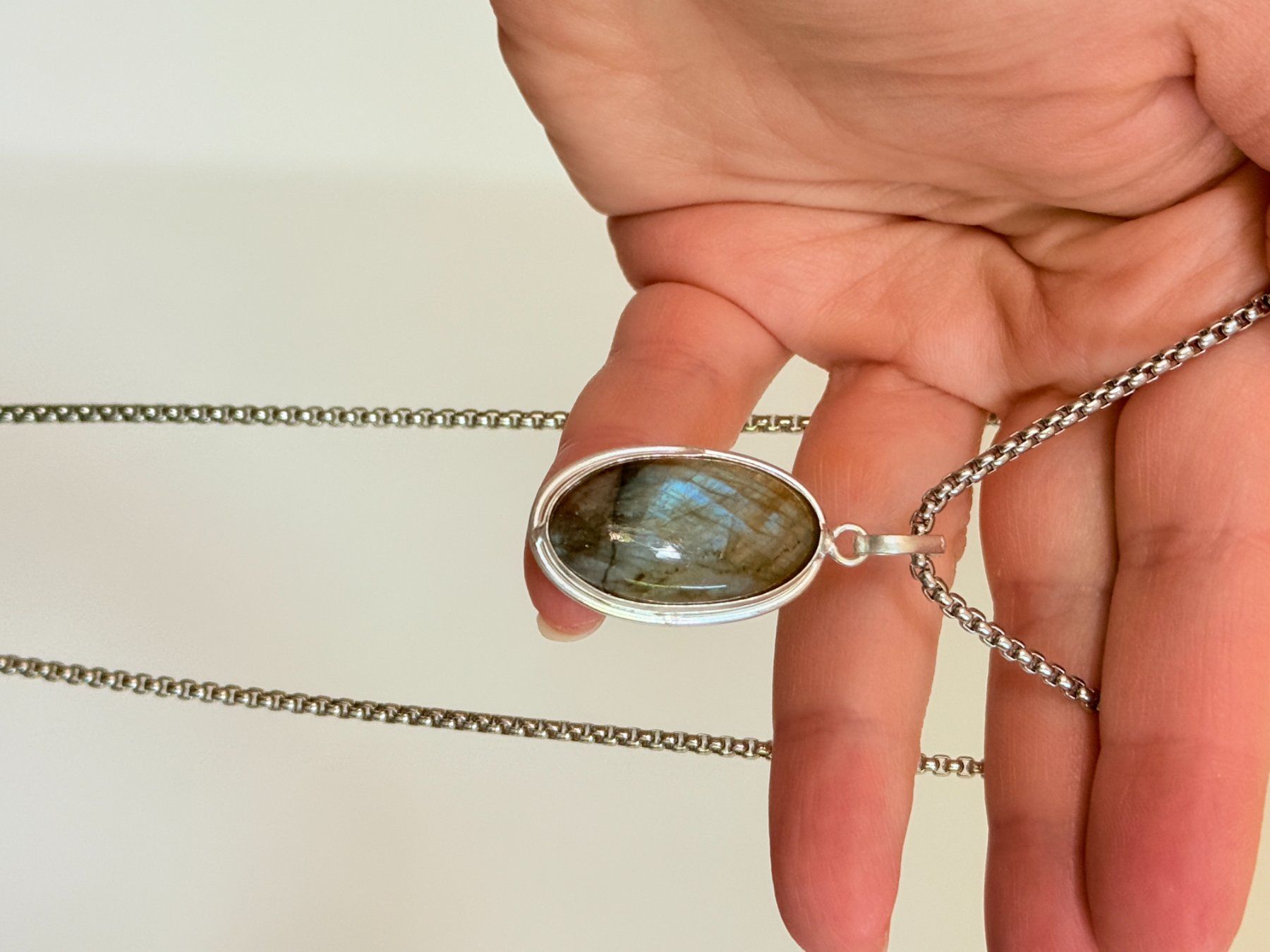 Ketten: Collier labradorite, élégant et tendance ✨ – Neu und originalverpackt aus Genève von AWWA 7