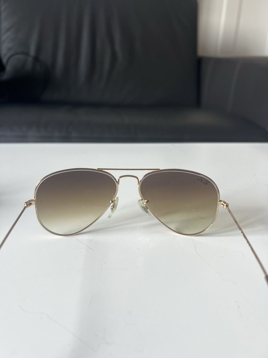 Ray-Ban Occhiali & Lenti: Ray-Ban Aviator Sonnenbrille braune Gläser mit Etui – Usato da Bern venduto da leo_lnw8 4