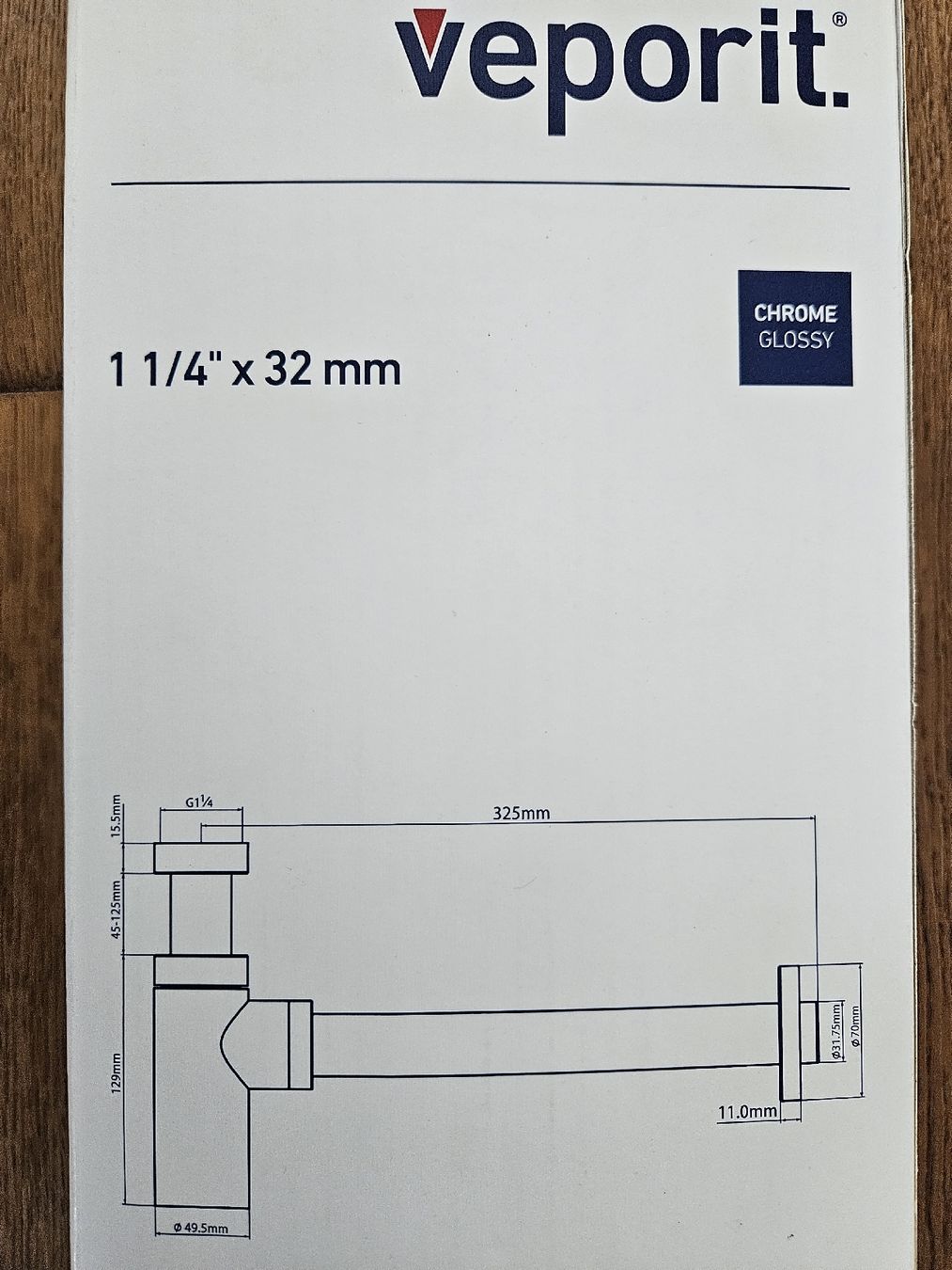 Armaturen: Siphon Veporit 1 1/4" x 32mm – Neu und originalverpackt aus Stäfa von Schnapp3 2